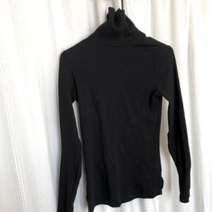 Black tight turtleneck